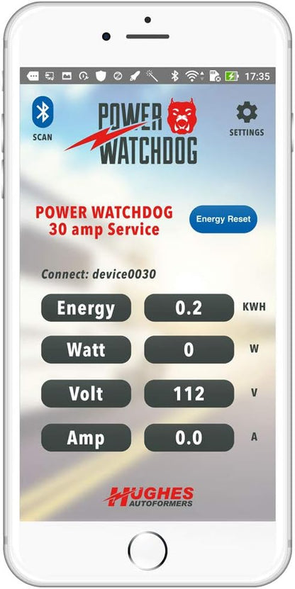 Power Watchdog PWD30 Bluetooth Surge Protector, 30A, Portable, 14 Inch