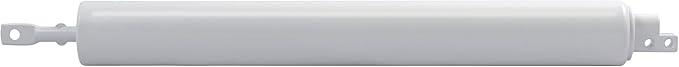 Ideal Security Model 9 Standard Duty Pneumatic Storm and Screen Door Closer, 10.5" L x 1.25" W x 1.25" H, Adjustable Speed, Smooth Closing for Lightweight to Medium Doors, Easy Install, White