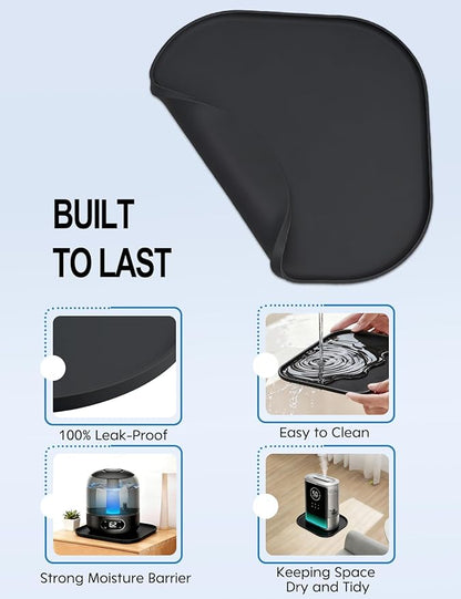 Silicone Humidifiers Tray for LEVOIT, Dreo, Homvana, ASAKUKI Humidifiers - Leak-Proof & Moisture-Proof Design, Floor Drying Function to Protect Floor Surface