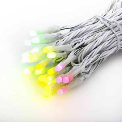 Home Heritage 6-Pack Lumations 7ft Christmas Holiday Party Lights — 50 RGB LED Icicle Lights — Twinkly Smart App Control