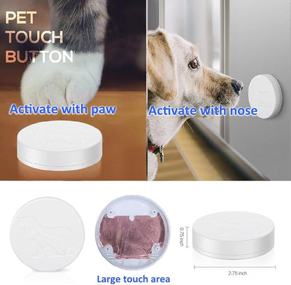 WiFi Dog Door Bell for Potty Training to Go Outside, Smart Doggie Door Bell for Dog, Wireless Doggy Doorbell with Phone App