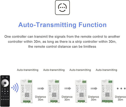 C01W Single Color LED Controller Tuya WiFi 2.4G RF PWM Dimmer for LED Strip