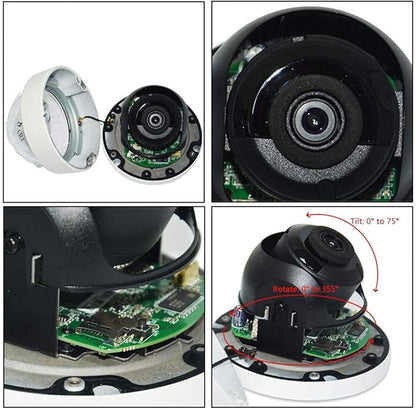 DS-2CD2183G2-IU Acusense 4K 8MP POE IP Dome Camera Outdoor, 2.8mm Lens with Audio, Built-in Microphone, 120dB WDR, IP67 IK10, H.265+, Human Detection, Support Firmware Upgrade, Work with Ⲏіkconnect