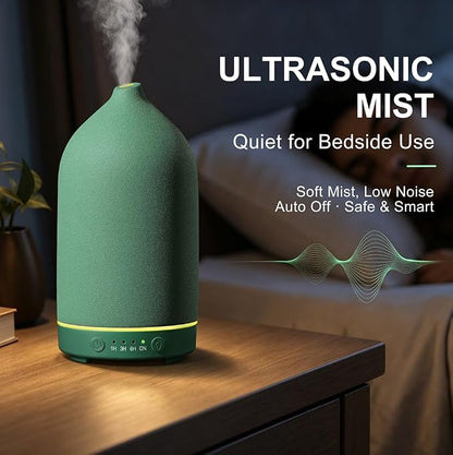 Gooamp 200ML Ceramic Essential Oil Diffuser for Home, Stone Diffuser