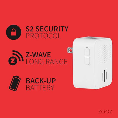 Zooz Z-Wave Long Range Smart Siren & Chime ZSE50 800LR (Z-Wave Hub Required) | Works with Z-Box, Home Assistant, Hubitat, and HomeSeer