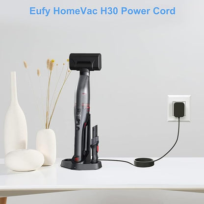19V Charger for Eufy RoboVac 11 11S 12 15C 25C 30C 35C Series for Eufy HomeVac H30, Pure Clean & Coredy Robotic Vacuum Cleaner Model T2102 T2108 PUCRC15 PUCRC90 R300 R580 Power Supply Cord