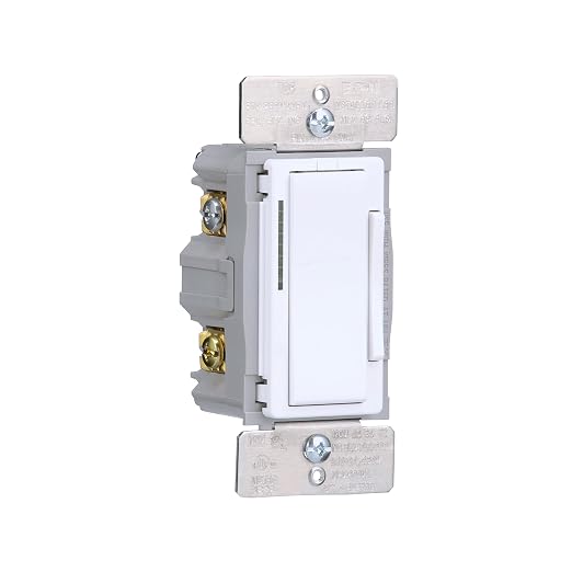 Eaton EWFD30-W-BX-T Wi-Fi Smart Universal Dimmer Works with Hey Google and Alexa, White