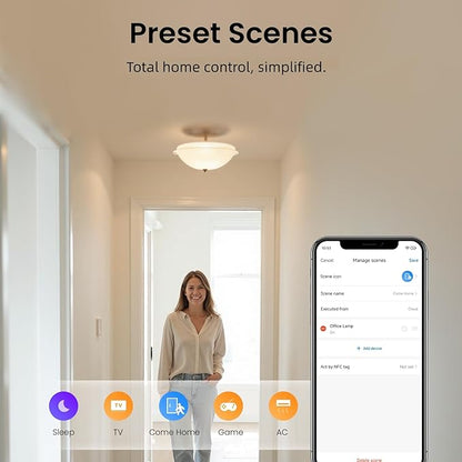 BroadLink RM5plus Smart Infrared Remote, All-in-One Universal Control Hub with Wi-Fi & IR, Voice Control via Alexa & Google Home for TV/AC, Remote Control, Timers & Scenes