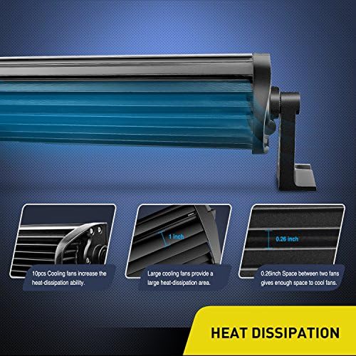 Nilight - 71014C-A 42" 240W Spot Flood Combo High Power LED Driving Lamp LED Light Bar Off Road Fog Driving Work Lights for SUV Boat Jeep Lamp