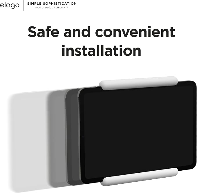 elago Home Hub Mount for iPad mini/Air/Pro | [iPad Wall Mount] [Homekit Mount] [Easy Installation] [Scratch-Free] [Cable Management Included] [White]