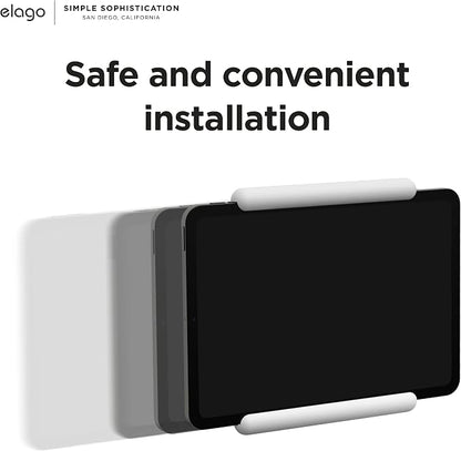 elago Home Hub Mount for iPad mini/Air/Pro | [iPad Wall Mount] [Homekit Mount] [Easy Installation] [Scratch-Free] [Cable Management Included] [White]