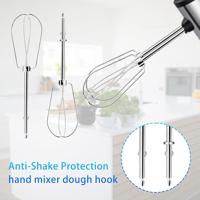 2pcs Hand Mixer Beaters Attachments Compatible with MX600B MX3200B MX1500W | Hand Mixer Beaters Attachments Compatible with MX Series Electric Hand Mixers for Cooking and Baking