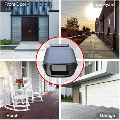 Smart Outdoor Home Security - Weather Resistant WiFi Motion Sensor&Detector - Remote APP Notifications - Compatible with Alexa