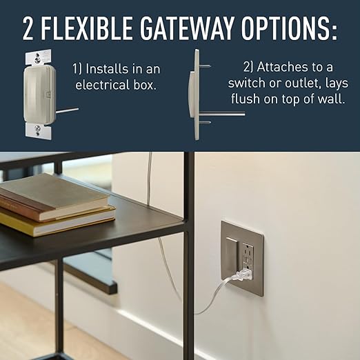 Legrand Radiant WNRH2NI Smart Gateway with Netatmo, Surface Mount, Compatible with Alexa, Google Assistant & Apple HomeKit, Nickel (1 Count)