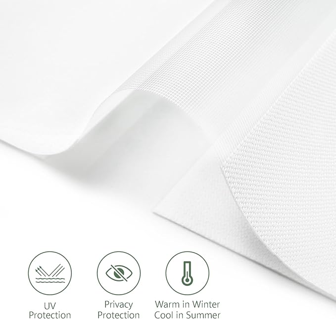 Motorized Blinds with Remote 95% Blackout Smart Electric Zebra Shades Built-in Rechargeable Automatic Blinds for Window Compatible with Alexa Google Luxurious White