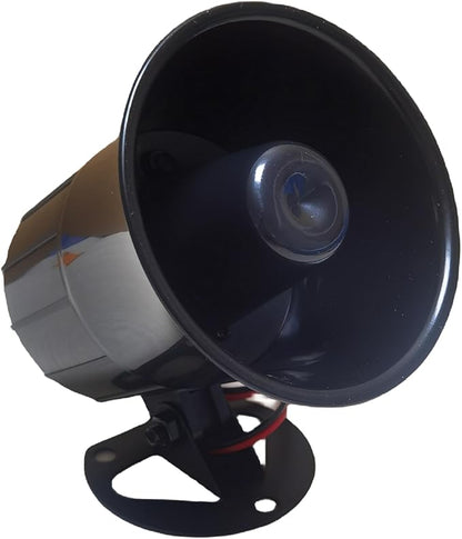 Wired Alarm Siren Horn 15W DC 6 to 12V Security Siren with Bracket for Home Security Alarm System