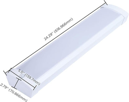 Nuvo 65/1214 LED 2Ft Wrap Linear Ceiling Light with PIR Motion Sensor, 20W, CCT Selectable 2700K/3000K/3500K/4000K/5000K, White