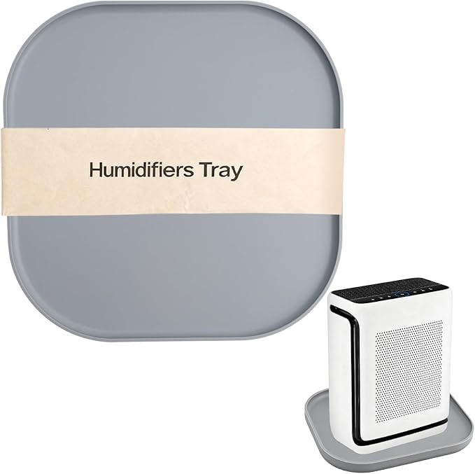 Silicone Humidifiers Tray for LEVOIT, Dreo, Homvana, ASAKUKI Humidifiers - Leak-Proof & Moisture-Proof Design, Floor Drying Function to Protect Floor Surface
