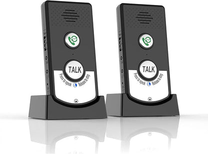 Intercoms Wireless for Home, Long Range Wireless Intercom System for Room to Room Communication, 2 Way Voice Intercom for Elderly, Seniors, and Kids