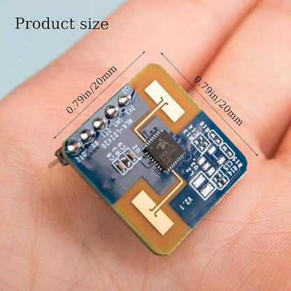ZORZA 2Pcs Mini LD2420 24GHz mmWave Radar Sensor Human Presence Detector | Low Power 50mA 3.3V,Replace PIR for Home Automation Smart Lighting Control,GPIO UART Output,for Home Assistant Esp32 Platform