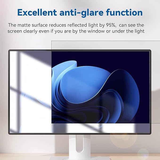 [2-Pack] 34 Inch Privacy Screen Filter for 21:9 Widescreen Monitor, Removable 34in Matte Anti Blue Light Glare Privacy Shield, Anti Spy Security Protector for Computer PC Desktop [Supporting Curved Screen]