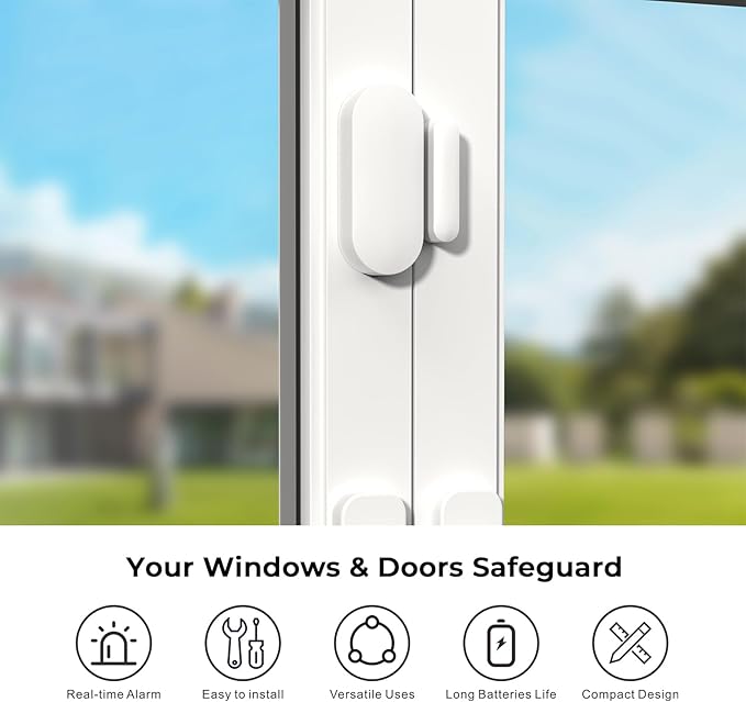 PGST Home Alarm System, Alarm System for Home Security Wireless WiFi Remote Control App Alert Door Window Sensor Security System Motion Detection No Monthly Fee