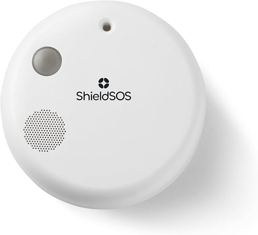 Smart Home Defense System, 3-in-1 Active Deterrent: Pepper Spray, 110dB Siren and Strobe Lights | Wi-Fi and Bluetooth Capability | IP65 Weatherproof | Indoor and Outdoor (White)