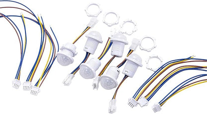 6 Pack Motion Sensor Switch 85-265V 40W, PIR Wall/Ceiling Mount with 30s Auto-Off & Night Mode