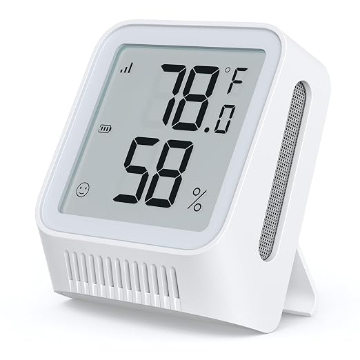 X-Sense Wi-Fi Thermometer Hygrometer with LCD, Base Station not Included | Clear LCD Display for Real-Time Indoor Temperature and Humidity