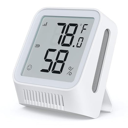 X-Sense Wi-Fi Thermometer Hygrometer with LCD, Base Station not Included | Clear LCD Display for Real-Time Indoor Temperature and Humidity