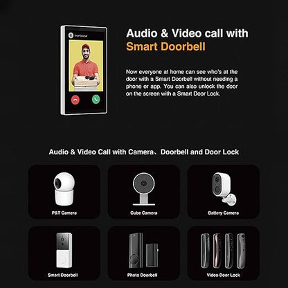 5 Inch Smart Home Control Panel Touchscreen, All-in-One Wall Mount Smart Switch with Built-in Multimode Gateway and Voice Assistant – Hands-Free Voice Control, Quick Smart Home Device Management
