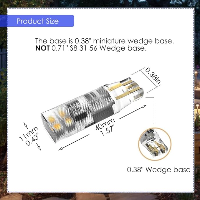 T5 Wedge Base LED Bulb 12V and MR16 Smart Light Bulbs
