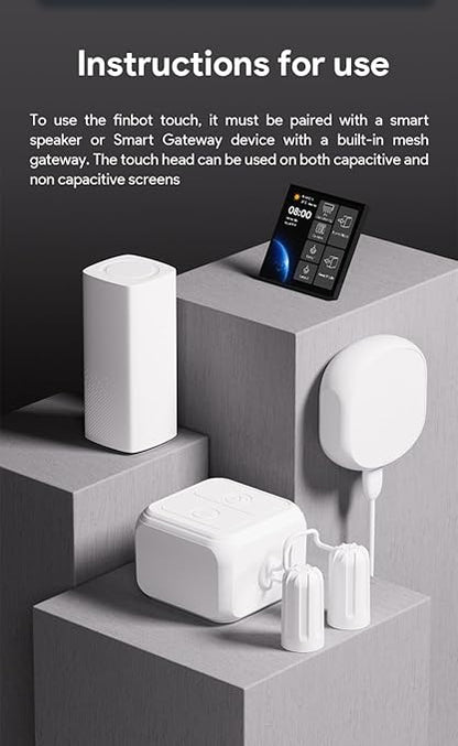 Bluetooth Fingerbot Touch Smart Button, No Wiring Switch, Work with Smart Life App, Add Tuya Bluetooth Hub Make it Compatible with Alexa, Timer.