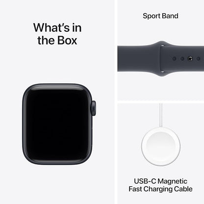 Apple Watch SE 3 [GPS 40mm] Smartwatch with Midnight Aluminium Case with Midnight Sport Band - S/M. Fitness and Sleep Trackers, Heart Rate Monitor with AppleCare+ (2 Years)