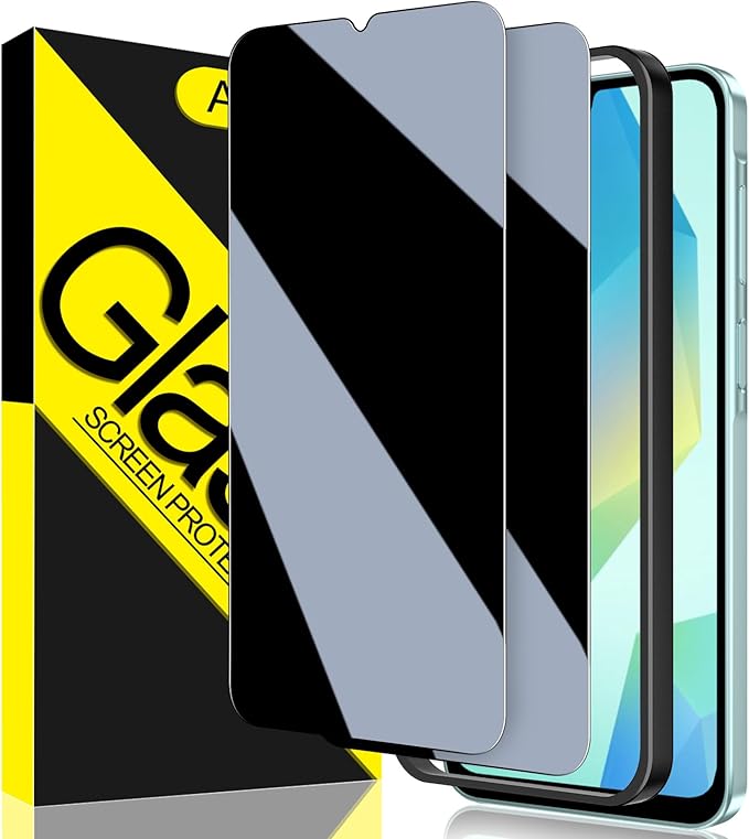 Asstar [2 Pack] Privacy Screen Protector for Samsung Galaxy A16 5G,9H Tempered Glass Privacy Samsung Galaxy A16 6.7" Privacy Screen Protector,Anti-Scratch Case Friendly Easy Install Accessories