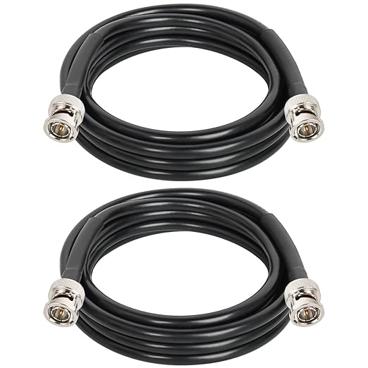 XRDS -RF 12G SDI Cable 6FT 2PCS, SDI Video Cables 3G/6G/12G 75ohm BNC Male Cable Supports HD-SDI/3G/6G-SDI/4K/8K for Video Security Camera SDI Converter