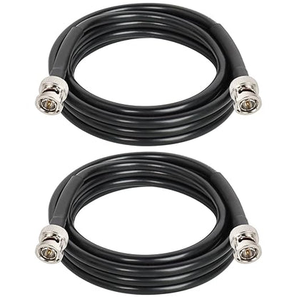 XRDS -RF 12G SDI Cable 6FT 2PCS, SDI Video Cables 3G/6G/12G 75ohm BNC Male Cable Supports HD-SDI/3G/6G-SDI/4K/8K for Video Security Camera SDI Converter