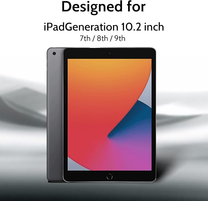 Peslv Privacy Screen Protector Compatible With iPad 9th 8th 7th Generation 10.2 Inch, Anti Glare Blue Light Spy Filter Private Cover, High Sensitive Bubble-Free Easy Install Black Security Screen