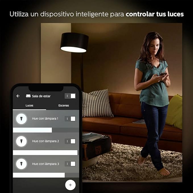 Philips Hue White Ambiance 2-Pack A19 LED Smart Bulb, Bluetooth & Zigbee Compatible (Hue Hub Optional),Compatible with Alexa & Google Assistant – A Certified for Humans Device (Renewed)