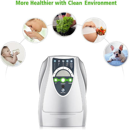Portable Ozone Machine Generator,1000mg/h Multipurpose Ozone Machine with Timer for Home,Room,Office,Hunting