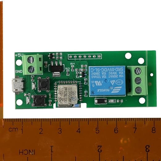 WiFi Wireless Intelligent Remote Control Module,Inching Self-Locking Relay Module, 1 Channel Smart Home Switch