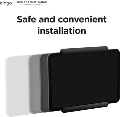 elago Home Hub Mount for iPad mini/Air/Pro | [iPad Wall Mount] [Homekit Mount] [Easy Installation] [Scratch-Free] [Cable Management Included] [Black]