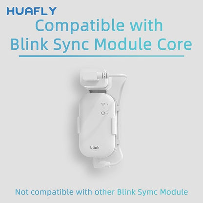 Huafly Outlet Wall Mount for Blink Sync Module Core, Outdoor&Indoor Blink Sync Module Mount No Drilling No Messy