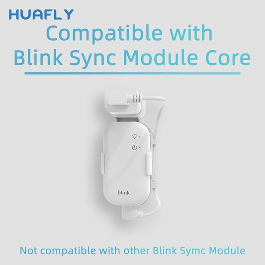 Huafly Outlet Wall Mount for Blink Sync Module Core, Outdoor&Indoor Blink Sync Module Mount No Drilling No Messy