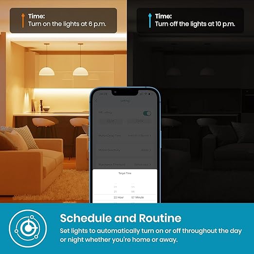 Smart Light Switch 2 Gang Single-Pole Switch 2024 New Model 10A, Works with Siri, Alexa and Google Home,Voice and Remote Control,Neutral Wire Required,No Hub Required