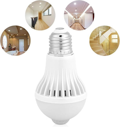 TOPINCN E27 Motion Sensor Light Bulb, Smart Infrared Sensor PIR LED Bulbs, Auto On/Off Night Light for Outdoor Indoor Stairs Garage Corridor(5W)
