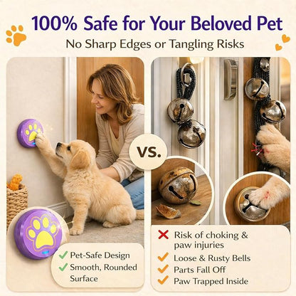 ChunHee Bells for Dog Training to Go Outside - Dog Door Bell with 36 Custom Sounds | Bell for Dogs to Ring to Go Potty | 5 Adjustable Volume(0-115dB) | Teach Puppies to Signal to Go Outside