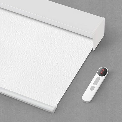 Bringnox Motorized Blinds with Remote,100% Blackout Smart Roller Blinds Compatible with Google Home and Alexa Via HUB,and Motorized Window Blinds Customized
