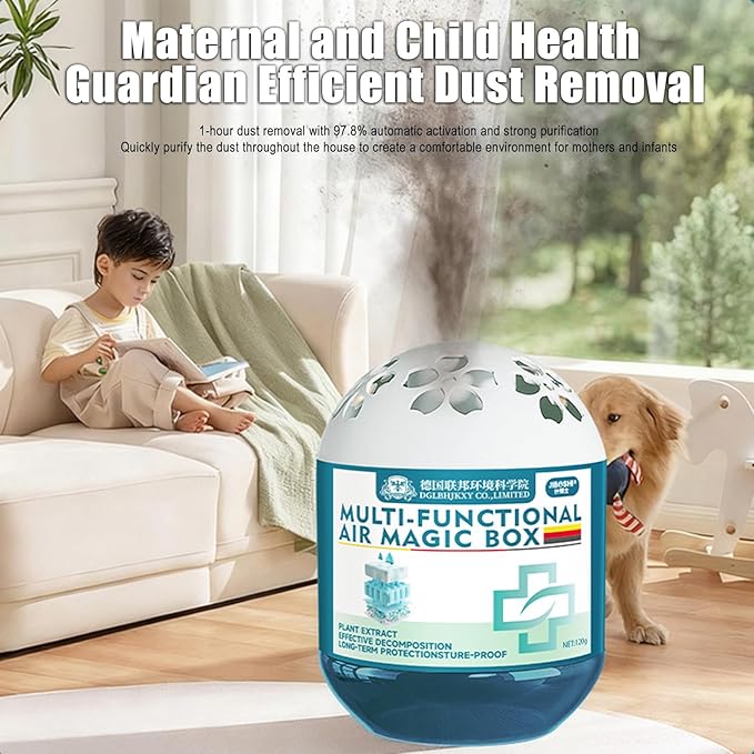 Disposable Air Purifier Box, 20-30 Days Lifespan Air Magic Box, Small Air Purifier for Odor Elimination, Dust Absorption, Smoke Purification (1)