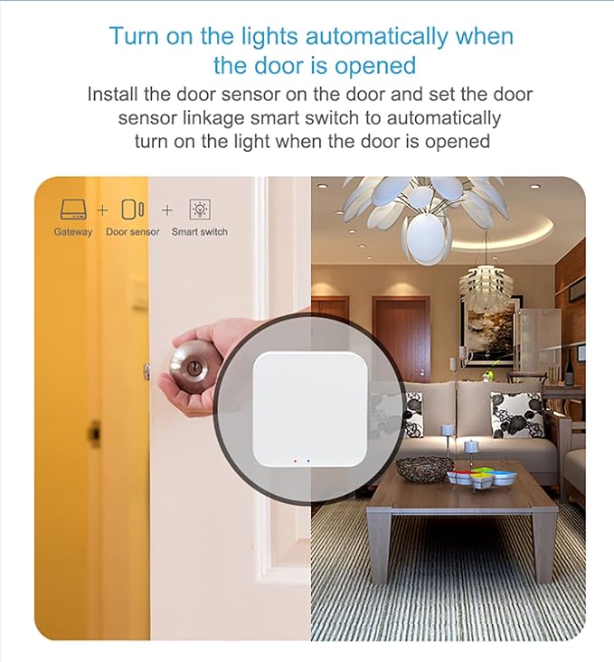 Smart Hub Zigbee 3.0 Hub Gateway: WiFi Smart Home Bridge Wireless Remote Controller, App& Voice Control, Compatible with Alexa/Google Home,Work with All Tuya ZigBee 3.0 Smart Products